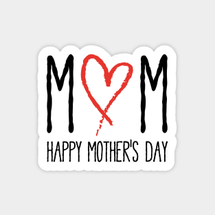 Mom, Happy mother's day Sticker